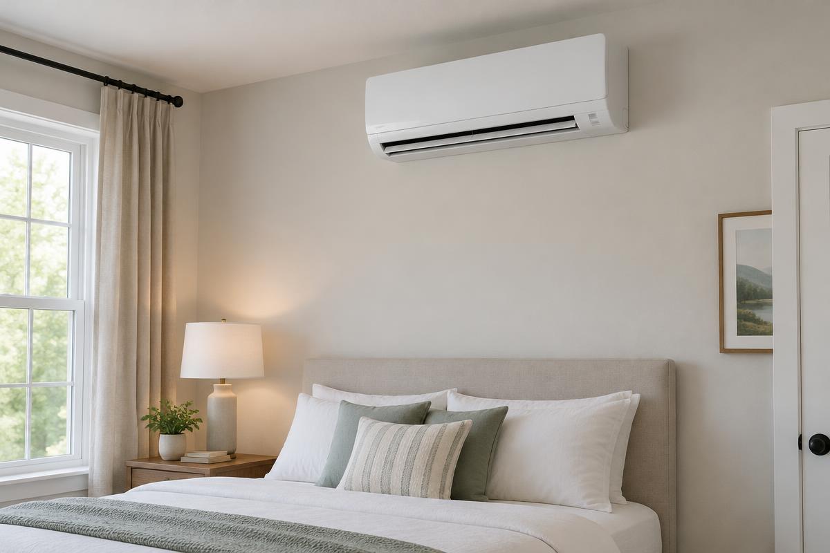 Illustrative photo related to ductless installation, main view