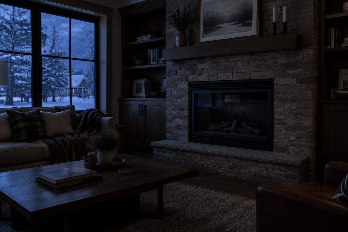Illustrative photo related to emergency gas fireplace repair, main view