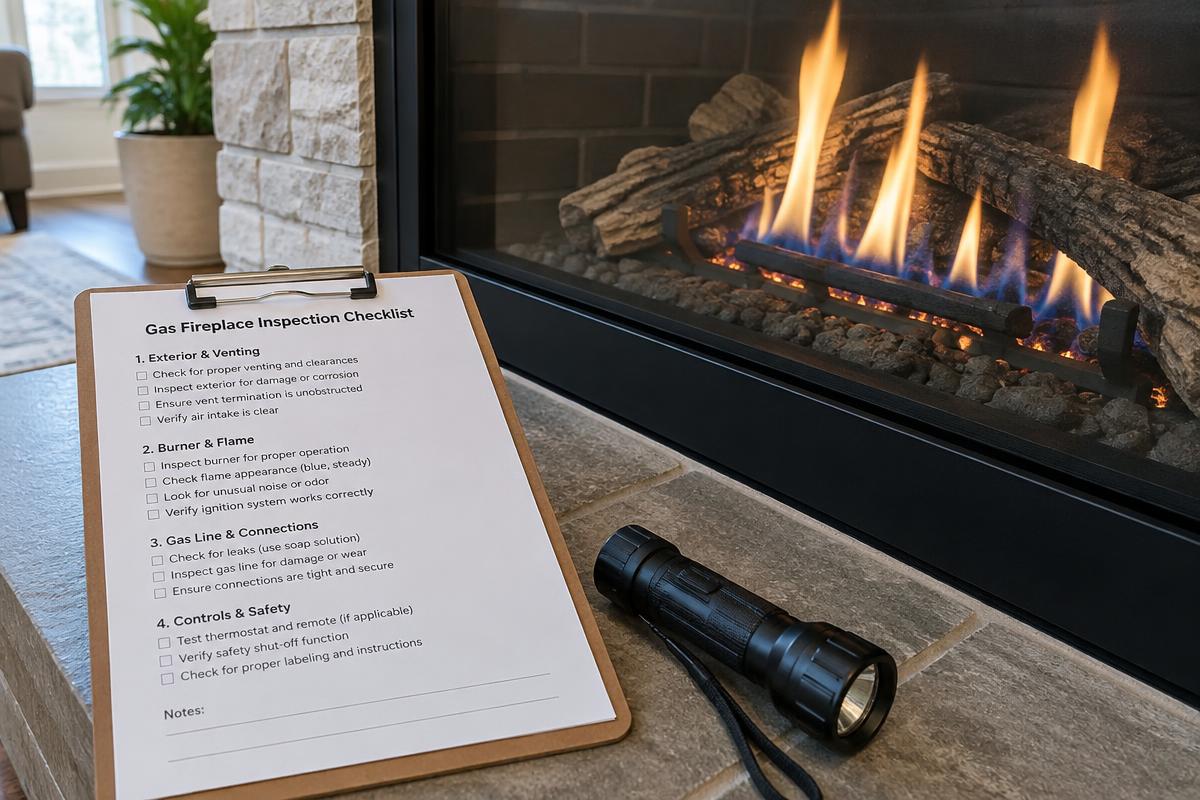 Illustrative fireplace and heating equipment