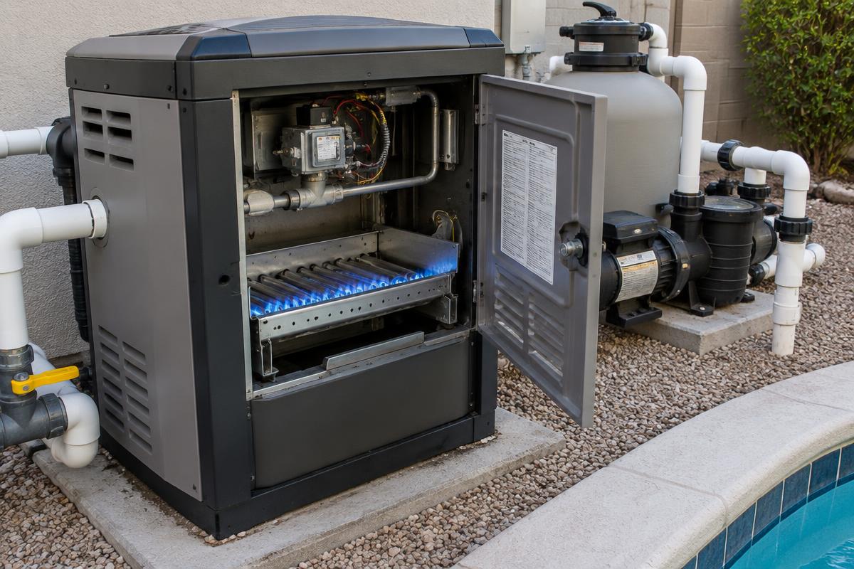 Illustrative fireplace and heating equipment