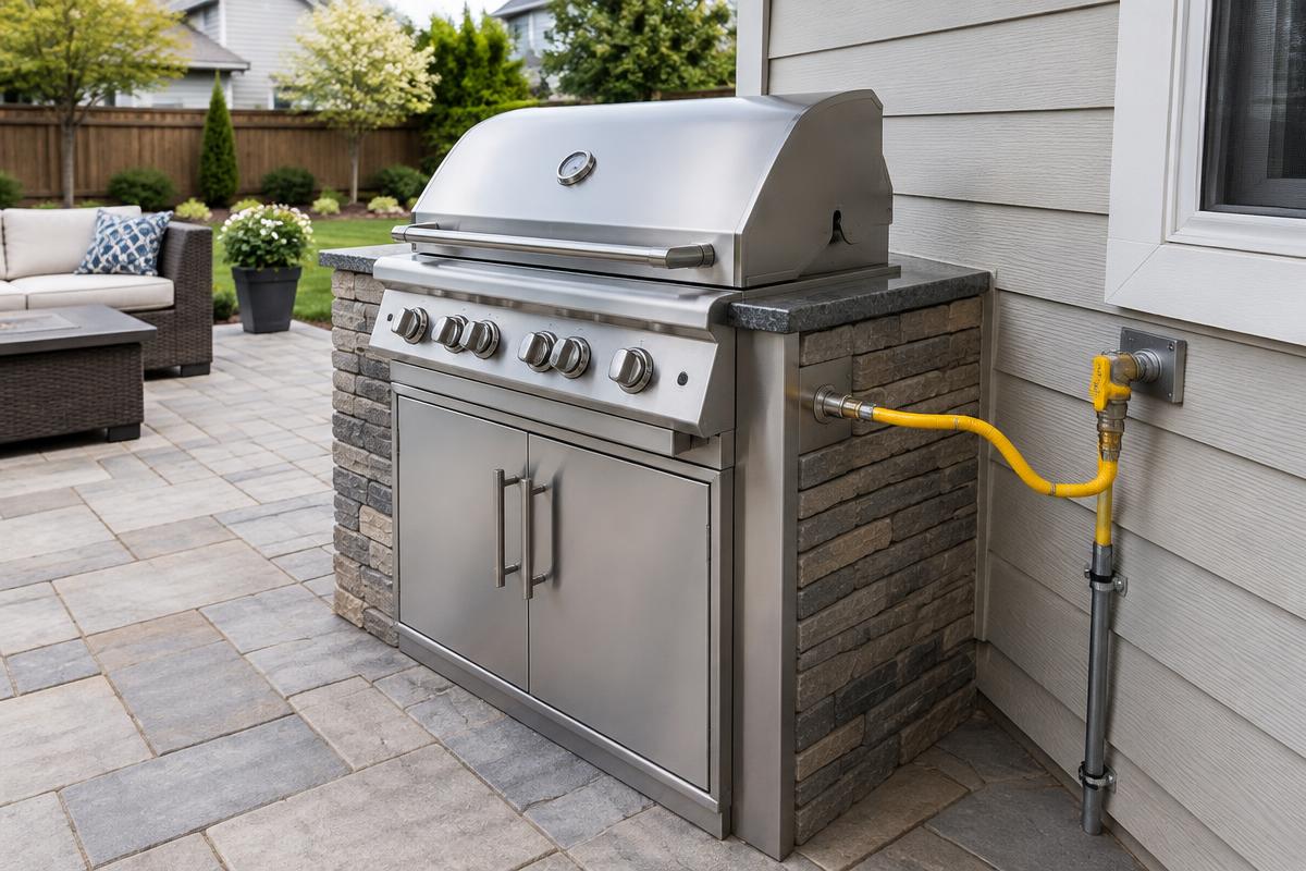 Illustrative photo related to gas line installation, typical setting