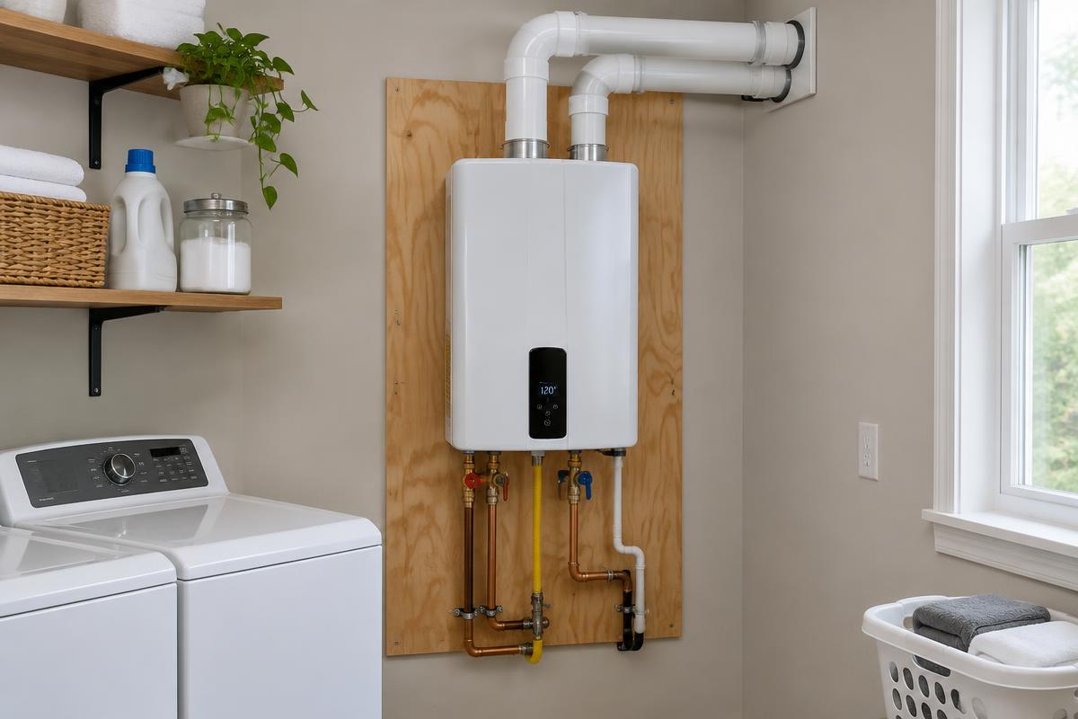 Illustrative photo related to water heater installation, related equipment